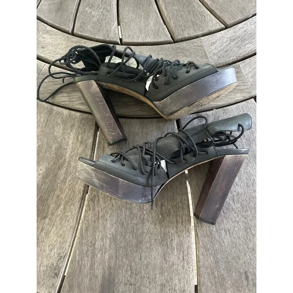 LD Tuttle x Creatures of Comfort lace up open Toe Sandals heels 38.5